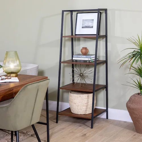 Pluto Walnut Bookcase from EZ Living Furniture.