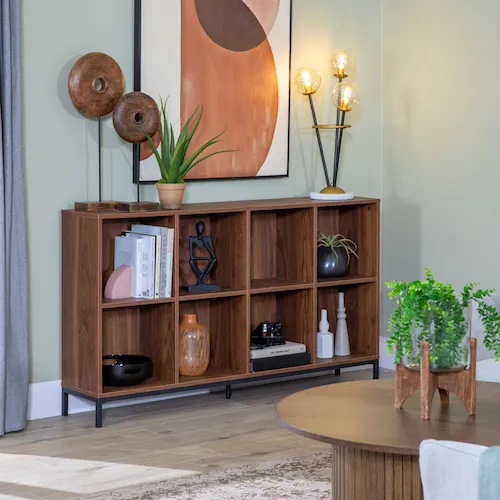 Pluto Walnut Display Cabinet from EZ Living Furniture.