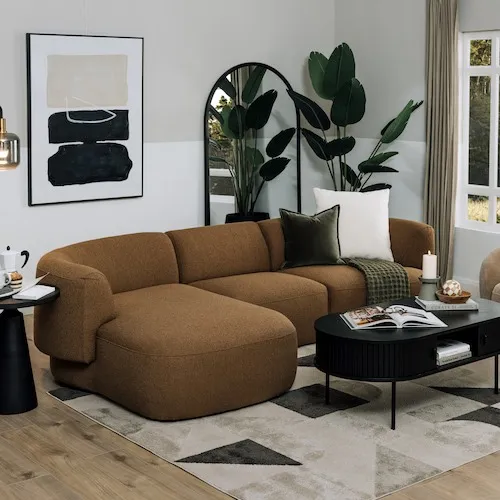 Diane Brown Fabric RAF Corner Chaise from EZ Living Furniture.