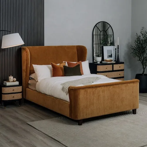 Maison Gold Bed Frame from EZ Living Furniture.