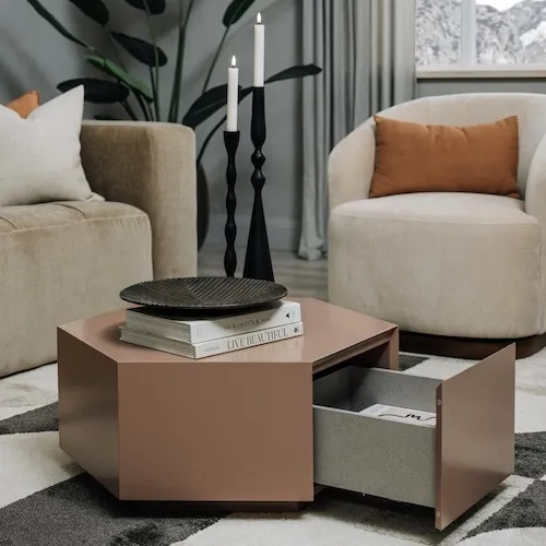 Jonas Matt Brown Coffee Table from EZ Living Furniture.