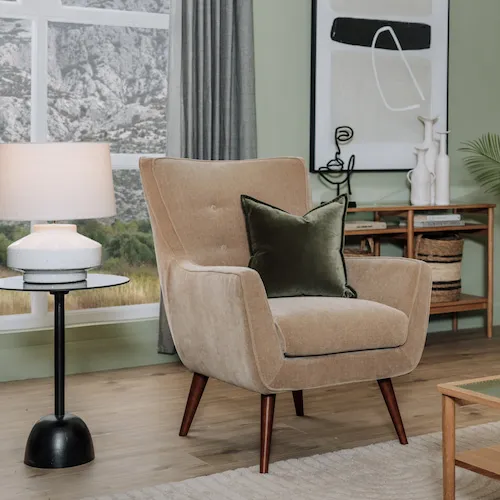 Stratus Taupe Armchair at EZ Living Furniture.