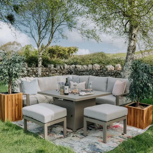 Ashbury outdoor firepit set at EZ Living Furniture.