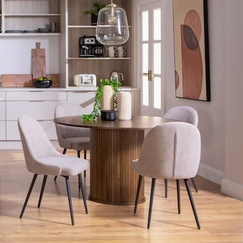 Jacob Biscuit Dining Chairs at EZ Living Furniture.