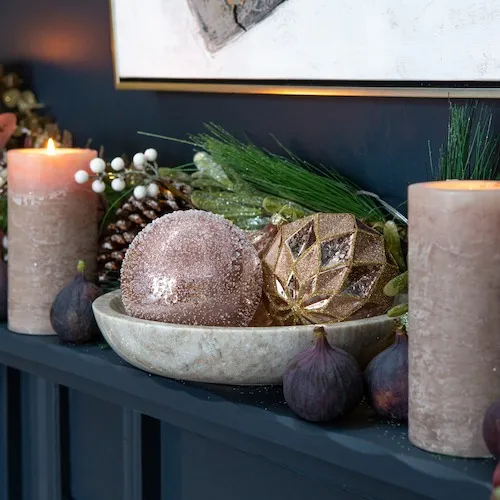 Pink Christmas Baubles at EZ Living Furniture.