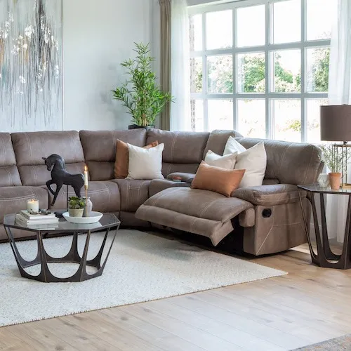 Baxter Faux Suede Sofa from EZ Living Furniture.