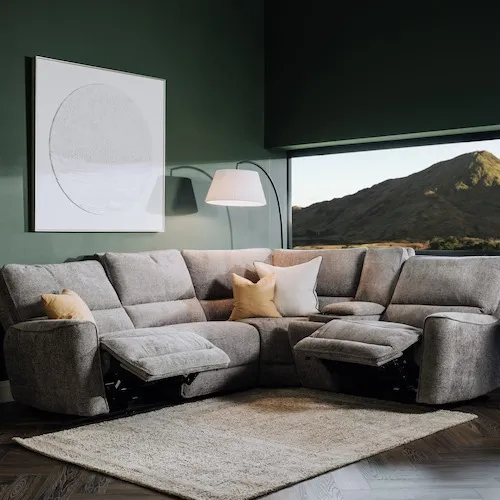 Ashbrook Grey Corner Sofa at EZ Living Furniture.