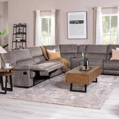 Baxter Grey Corner Unit Sofa at EZ Living Furniture.