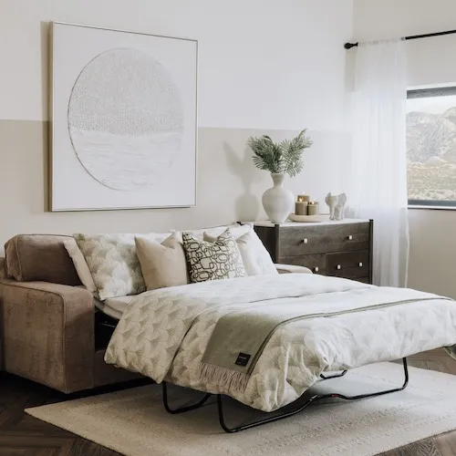 Nevada Beige Sofa Bed at EZ Living Furniture.