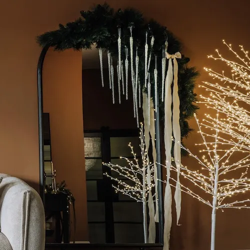Glass Icicle Christmas Tree Decorations at EZ Living Furniture.