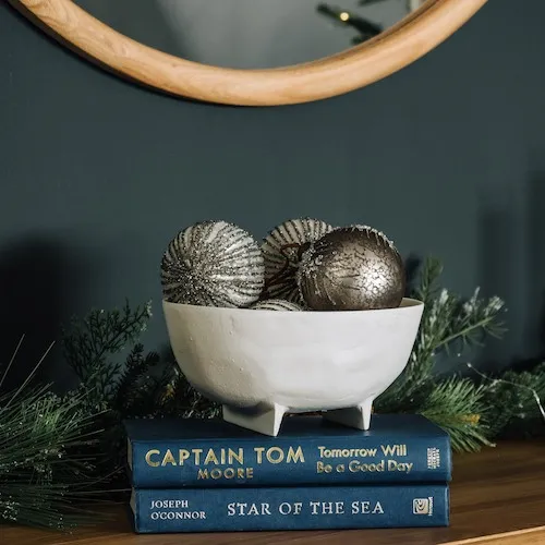 Baubles in a bowl as decor