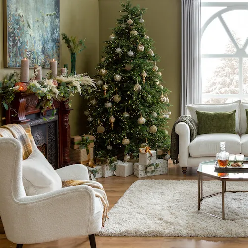 Gold Christmas theme from EZ Living Furniture.