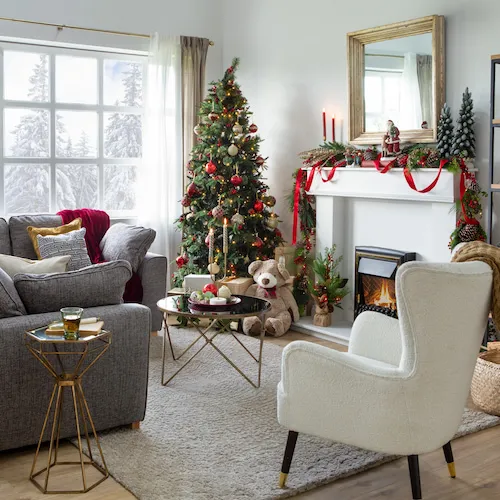 Red Christmas theme from EZ Living Furniture.