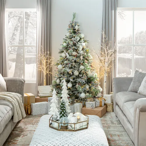 Silver winter wonderland theme from EZ Living Furniture.