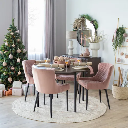 Sherwood 6ft Christmas Tree with pink baubles from EZ Living Furniture.