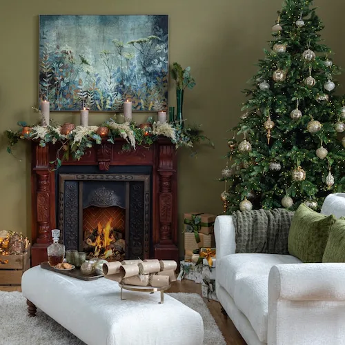 Green and gold christmas theme from EZ Living Furniture.