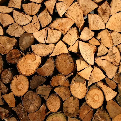 Wooden logs.