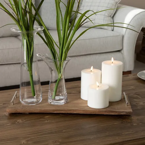 LED off white candles from EZ Living Furniture.
