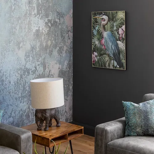 Statuesque and elephant lamp from EZ Living Furniture.