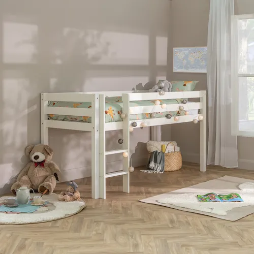 White Pine Mid Sleeper - Pino bed from EZ Living Furniture.