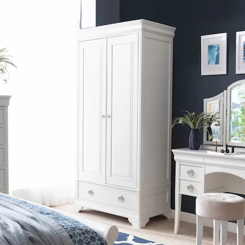 Chantilly White Wardrobe from EZ Living Furniture.
