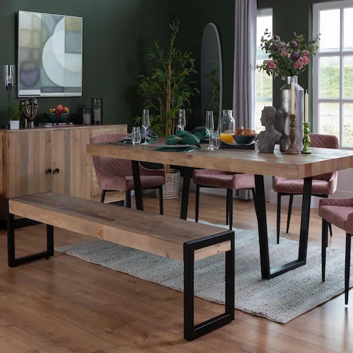 San Francisco reclaimed pine bench from EZ Living Furniture.