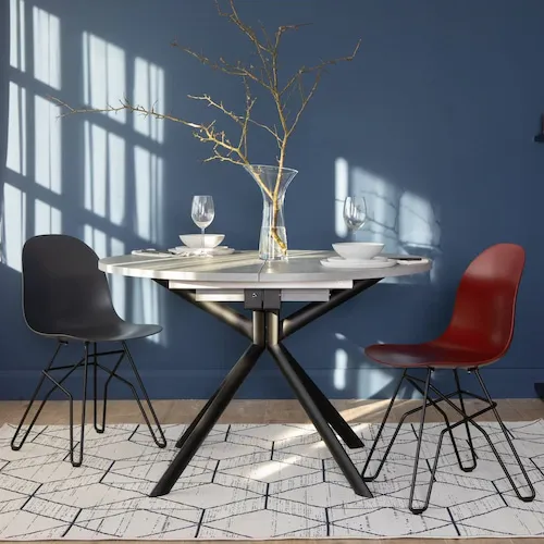Giove round extendable dining table from EZ Living Furniture.