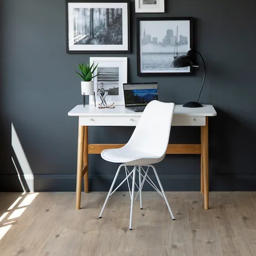 White top Tia desk from EZ Living Furniture.