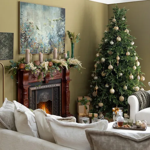 Gold and green Christmas Theme from EZ Living Furniture.