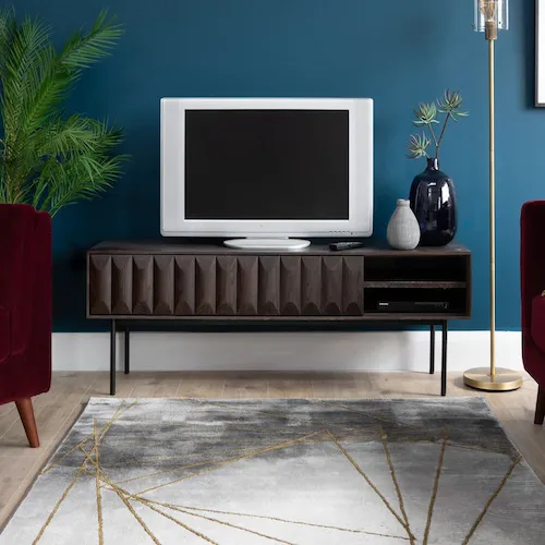 Latina 2 drawer dark brown TV unit from EZ Living Furniture.