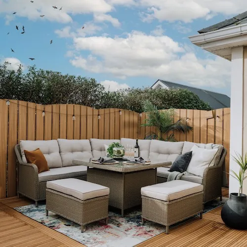 Marbella Corner Garden Dining Set at EZ Living Furniture.