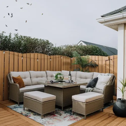 Marbella Outdoor Corner Dining Set at EZ Living Furniture.