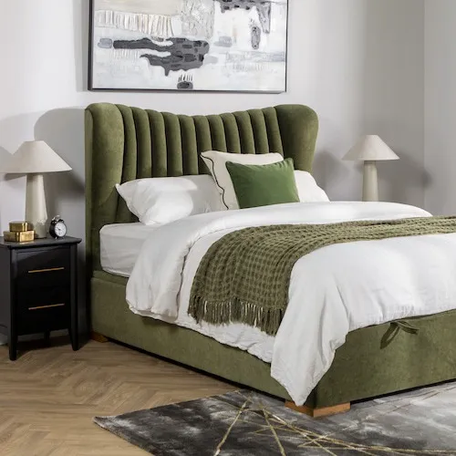 Moss Green Robin Ottoman Bed at EZ Living Furniture.