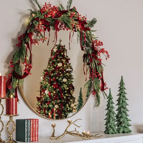 Green ceramic Tree Ornament at EZ Living Furniture Large and small sizes.