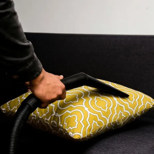 Shampoo cushion cleaning.