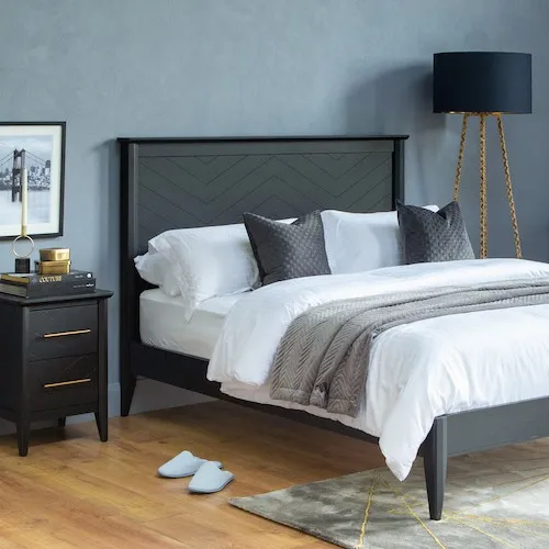 Chevron Black Bedroom Set at EZ Living Furniture.
