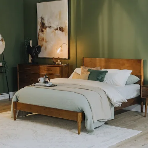 Leya dark wood bedroom range at EZ Living Furniture.