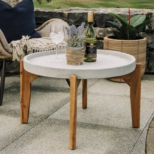 Poco White Outdoor Coffee Table at EZ Living Furniture.