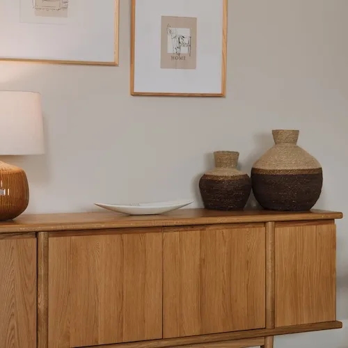 Bisira Large Brown Seagrass Vase at EZ Living Furniture.