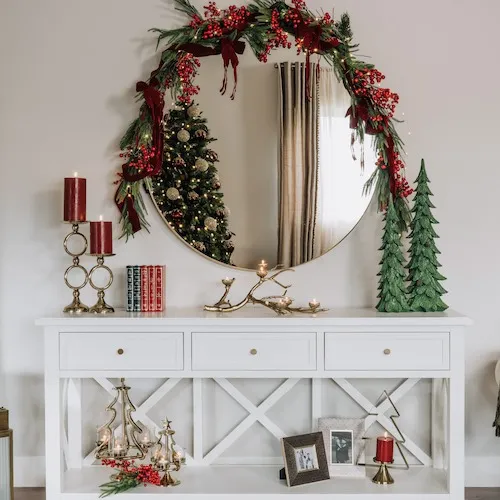 Small EveGold Xmas Tree Candle Holder at EZ Living Furniture.