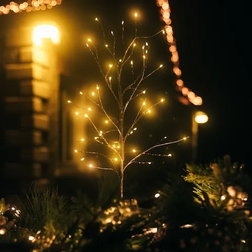 Prancer LED Christmas Tree for indoor and sheltered outdoor use at EZ Living Furniture.
