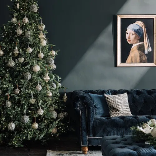 Rockefeller 7ft Christmas Tree with 3000 LED copper lights at EZ Living Furniture.