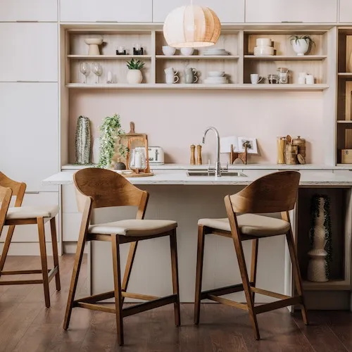 Vega Rustic Oak Bar Stool at EZ Living Furniture.